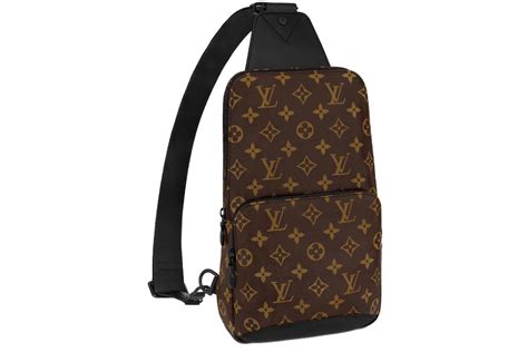 louis vuitton avenue sling bag monogram macassar brown|Louis Vuitton Avenue Macassar Sling Bag .